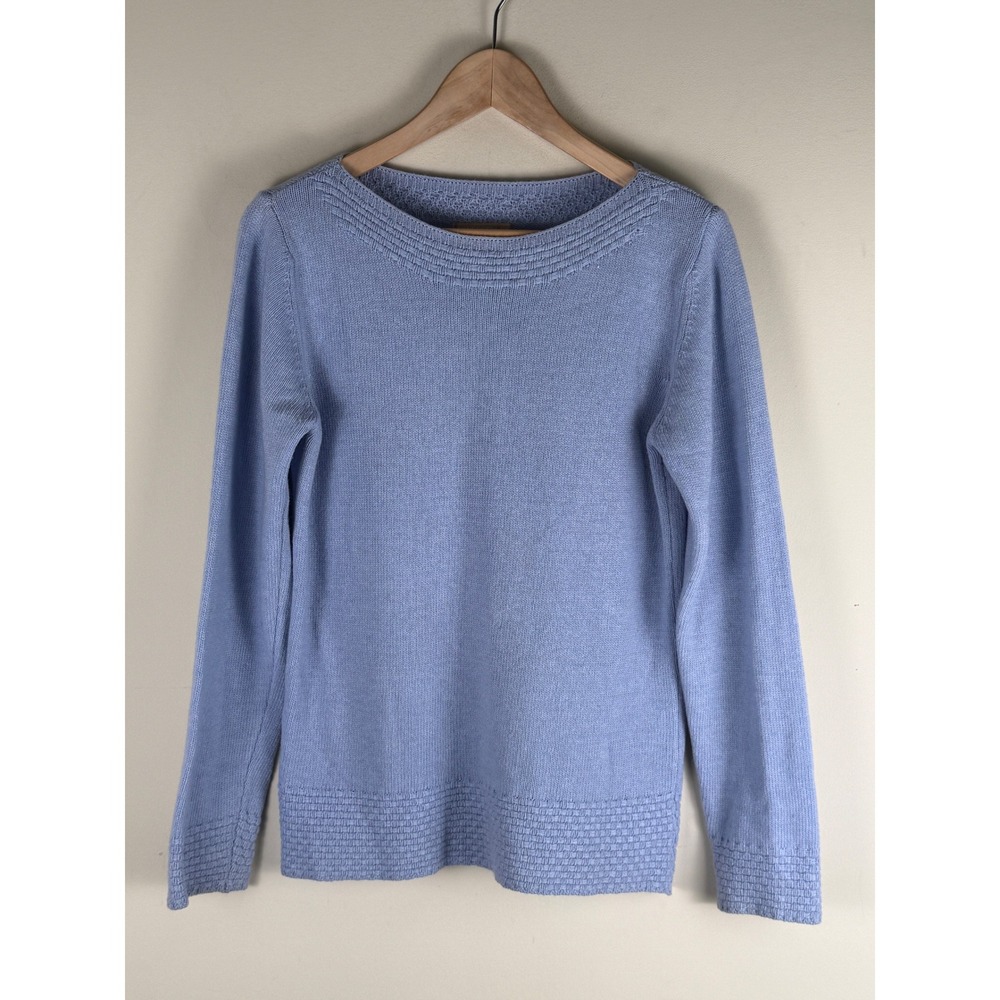 Benedetta B. Merino Wool Cashmere Blend Long Sleeve Sweater Made in Italy Med.
